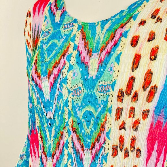 Alberto Makali Sequined Crinkle Stretchy Top - Picture 6 of 14